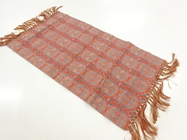 JAPANESE KIMONO / SHOSOIN PATTERN WOVEN TABLE CLOTH
